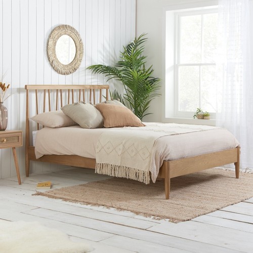 Oak wooden bed rome - rome,