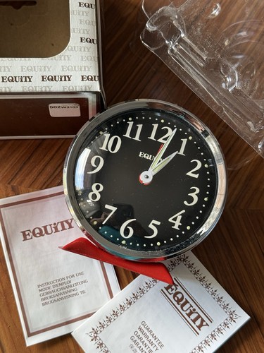 Vintage equity alarm clock - equity,