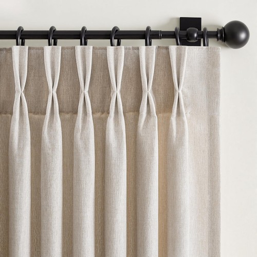 Pinch pleated curtains - pleated,