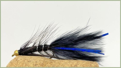 Gold bead black blue - bead, flash