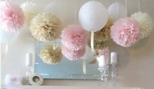10 Pcs Tissue Paper Pompoms