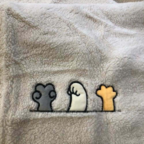 Light grey plush protector - grey,