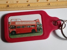 Vintage old Keyring plastic Window Motor Vehicle London Sightseeing Tour Red Bus