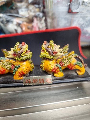 Pair chinese dragon figures - chinese,
