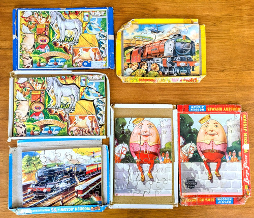 Vintage wooden jigsaw - ,