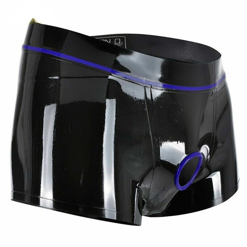 Men latex shorts - latex,