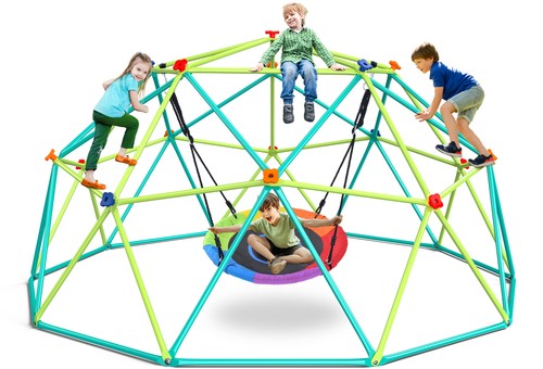 Climbing dome with swing 10ft - dome,