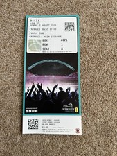 Rare Oasis Paper Ticket For Wembley Stadium, 3rd August 2025. Mint Condition.