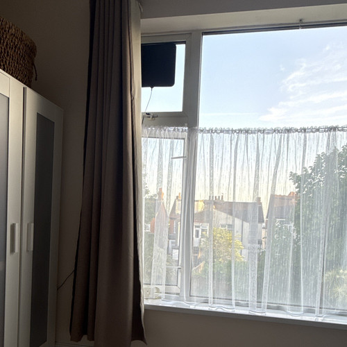 Sheer voile curtain panels - curtain,