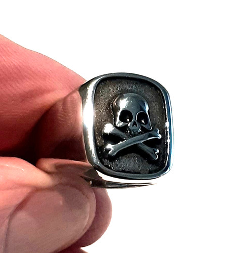 Skull and cross - and, signet