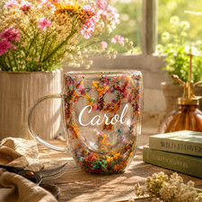 Real dried flower mug - dried, |
