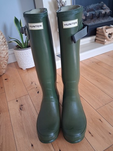 Hunter wellies green - hunter, excellent
