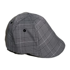 Boston Scally Cap Grey Plaid Trainer 6-panel Cap XL