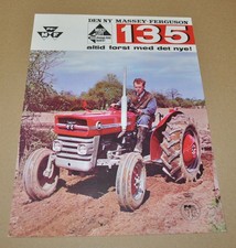 1965 Massey-Ferguson MF 135 Agricultural Tractor Brochure Prospekt DK