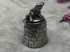 Vintage Small Pewter Frog on