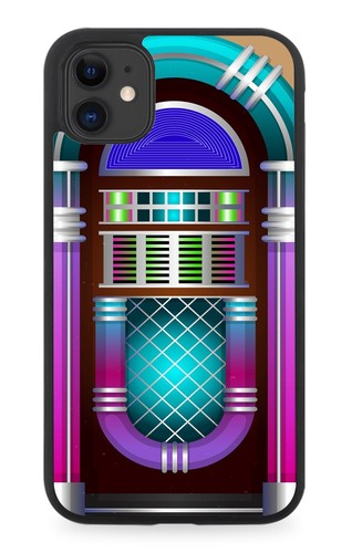 Retro jukebox rubber phone - rubber,