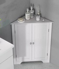 White Corner Cabinet Wooden