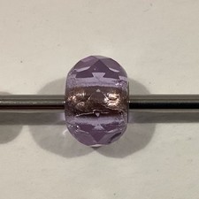 Trollbeads Lavender Prism Glass Bead. Pre Owned. In Excellent Condition