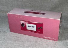 NINTENDO GAME BOY MICRO CONSOLE - BOXED VGC - PINK GAMEBOY MICRO