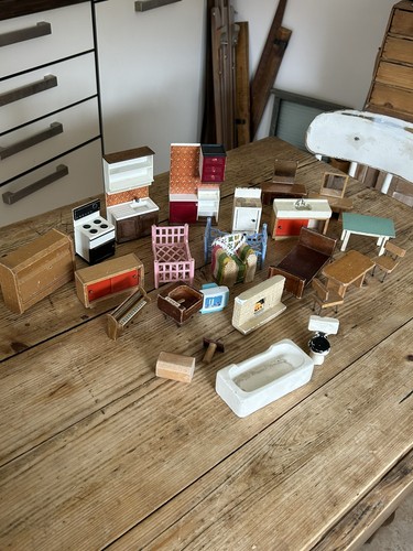 Vintage dolls house furniture - vintage,