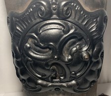 ANTIQUE Cast Iron Flue Grate Vent Stove Pipe Chimney Grate Heat Ring Cover