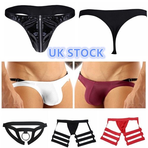 Men pvc leather underwear - pvc,
