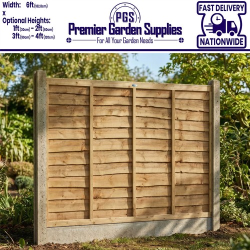 Premier lap garden fence panel - lap,