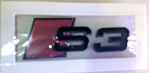 Audi gloss black boot badge - gloss,