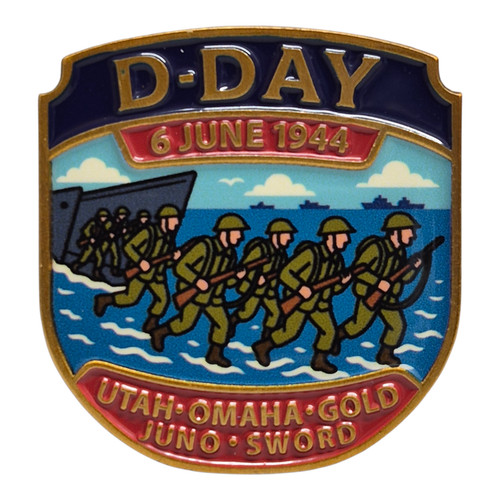 Day enamel pin - d-day, badge