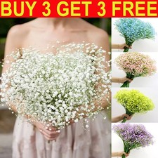 90 Heads Artificial Baby's Breath Flowers Fake Silk Gypsophila Bouquet Decors UK