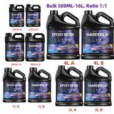 Bulk 500ML 1L 1.5L 2L 3L 4L 6L 8L 12L 16L Clear Epoxy Resin Kit - 1A:1B Glue