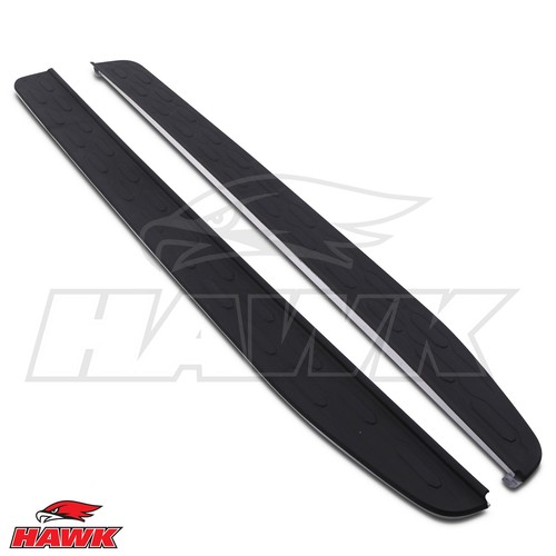 Black side steps running - black,