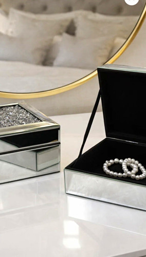 Silver glass mirrored - silver,