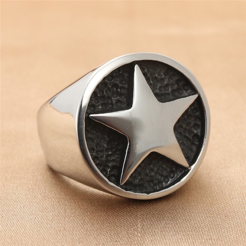 Men women star signet ring - men,