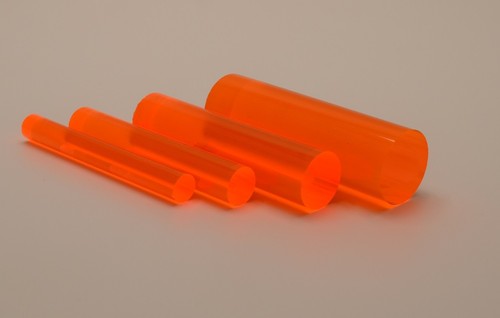 Fluorescent orange acrylic - orange,