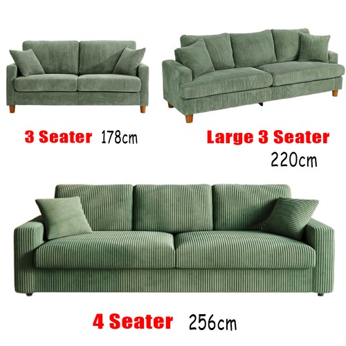 Seater corduroy sofa - seater,