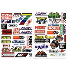 2 Sheets - Motorbike Stickers