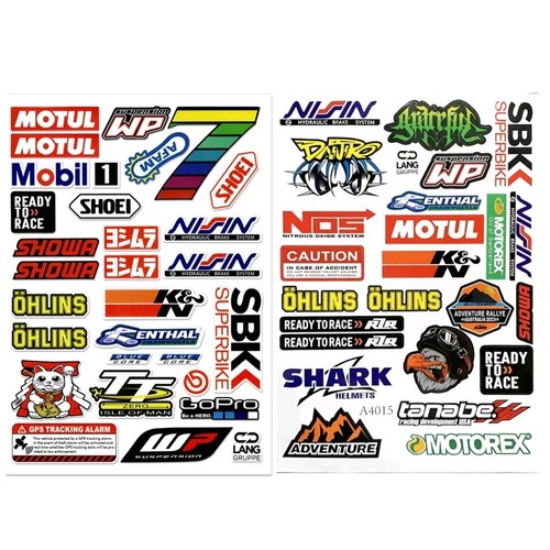 Sheets motorbike stickers - sheets,
