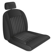 Triumph Spitfire Mk4 Seat Cover set without Headrest Vinyl Black Reclining 1973