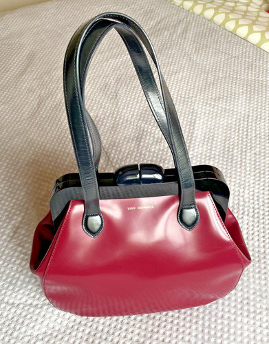 Lulu guinness burgundy patent - burgundy,