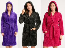 Womens ladies hooded Fluffy
