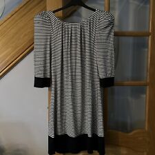 TED BAKER BLACK STRIPED DRESS