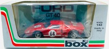 Ebond Ford GT40 Mallory Park 68 Red Action Figure - Cod 8455 - Model Box 1:43 0209