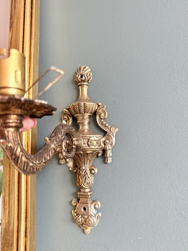 Vtg rococo gilt metal - gilt,