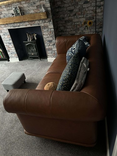 Leather couch from ikea - leather,