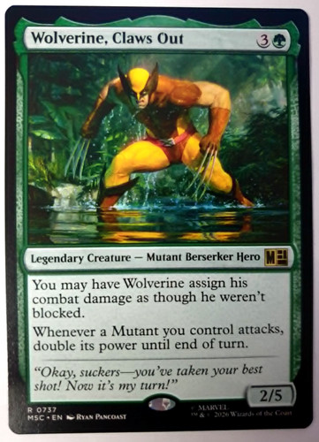 Wolverine claws out mtg - wolverine,,