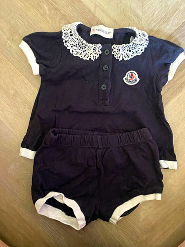 Moncler baby 2pc - baby, navy/white