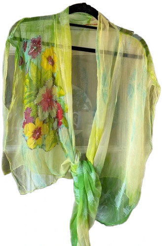 Beautiful lime green jewelled