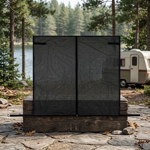 Car tailgate magnetic mesh net - magnetic,