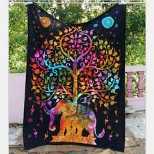 Indian Tapestry Wall Hanging Elephant Mandala Bedspread Throw Boho Sofa Throw UK